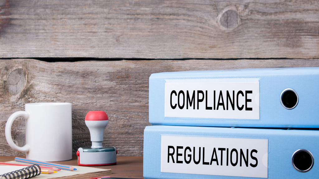 Warehouse safety and compliance showing compliance and regulation documents supporting safe warehouse operations