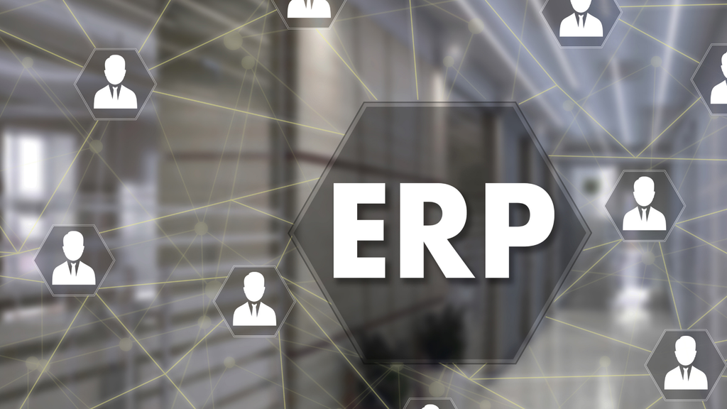 ERP software concept representing enterprise resource planning and broader business management functions