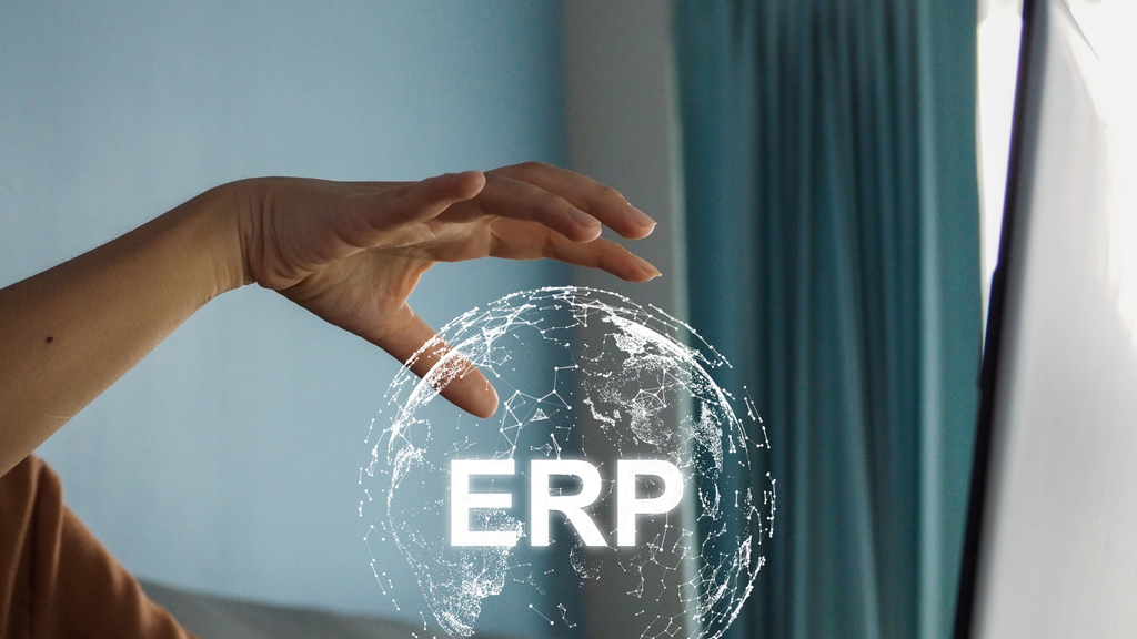 ERP software concept representing enterprise resource planning and financial business operations