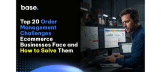 Order management challenges in ecommerce showing an operations professional monitoring orders, logistics, and business data