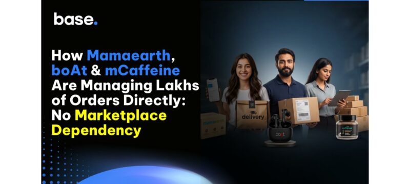 Mamaearth, boAt, and mCaffeine direct-to-consumer brands managing high-volume ecommerce orders without relying entirely on marketplaces