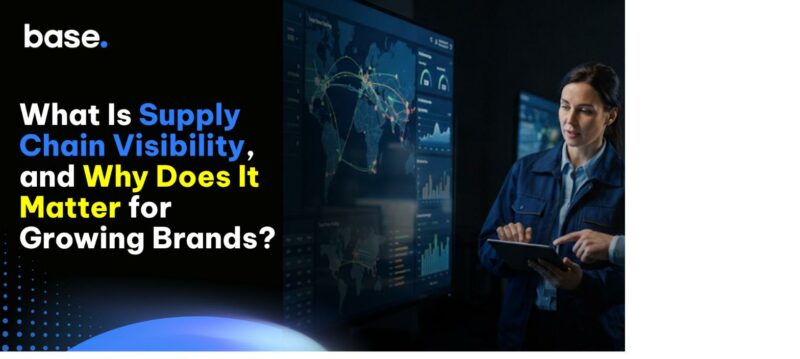 Supply chain visibility for D2C brands showing real-time insight across inventory, orders, suppliers, logistics, and fulfillment