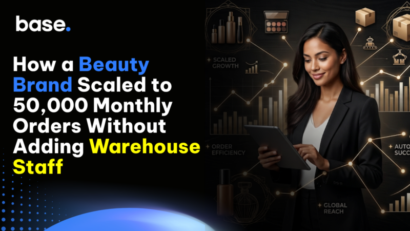 Beauty brand scaling to 50,000 monthly orders with Base.com without adding warehouse staff