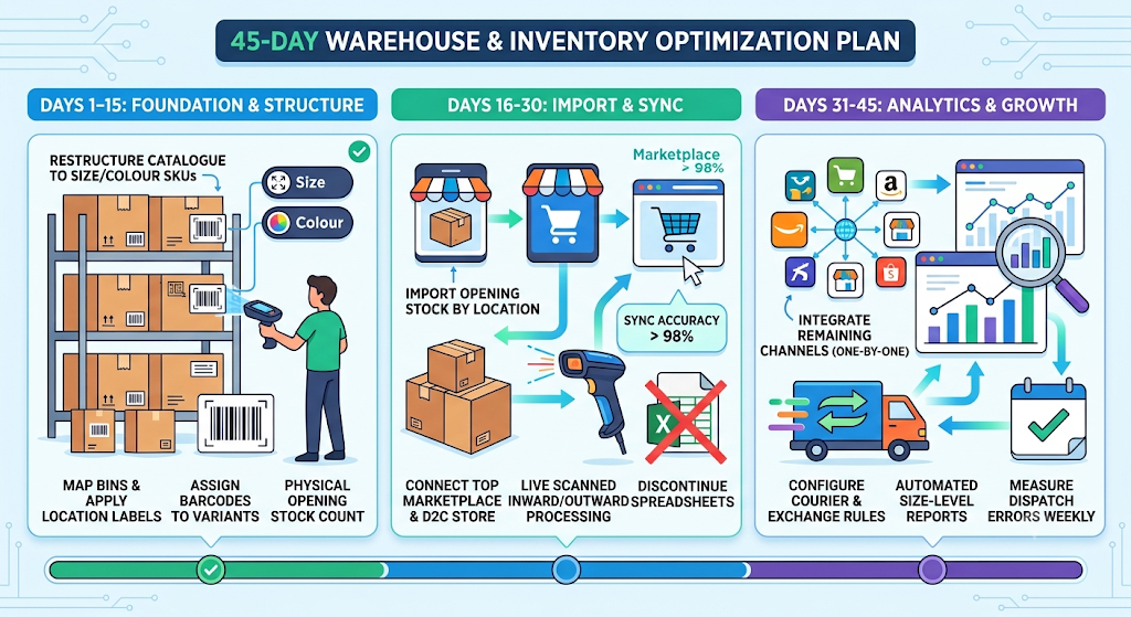 Breakdown of footwear inventory system costs, including subscriptions, implementation, custom workflows, hardware, and staff training.