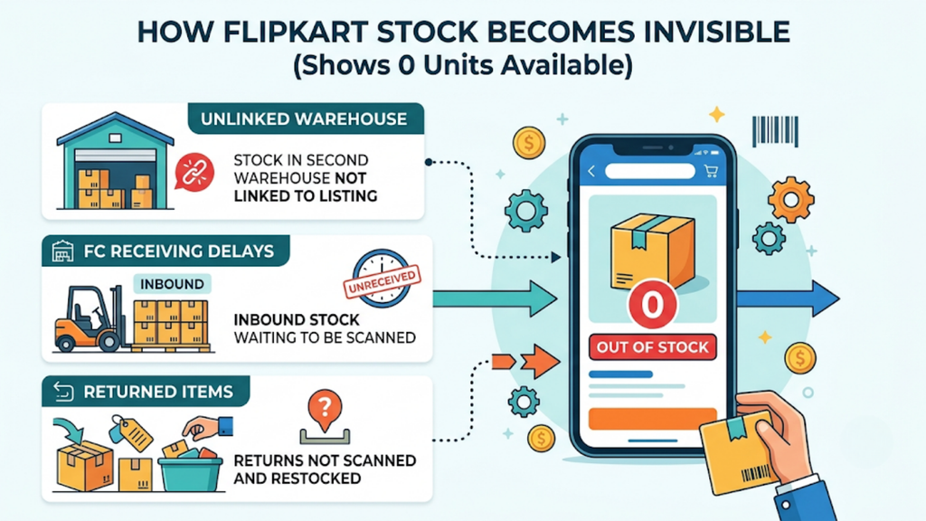 Bundle inventory availability based on component stock levels, where a shortage of one gift-set component makes the entire combo unavailable.
