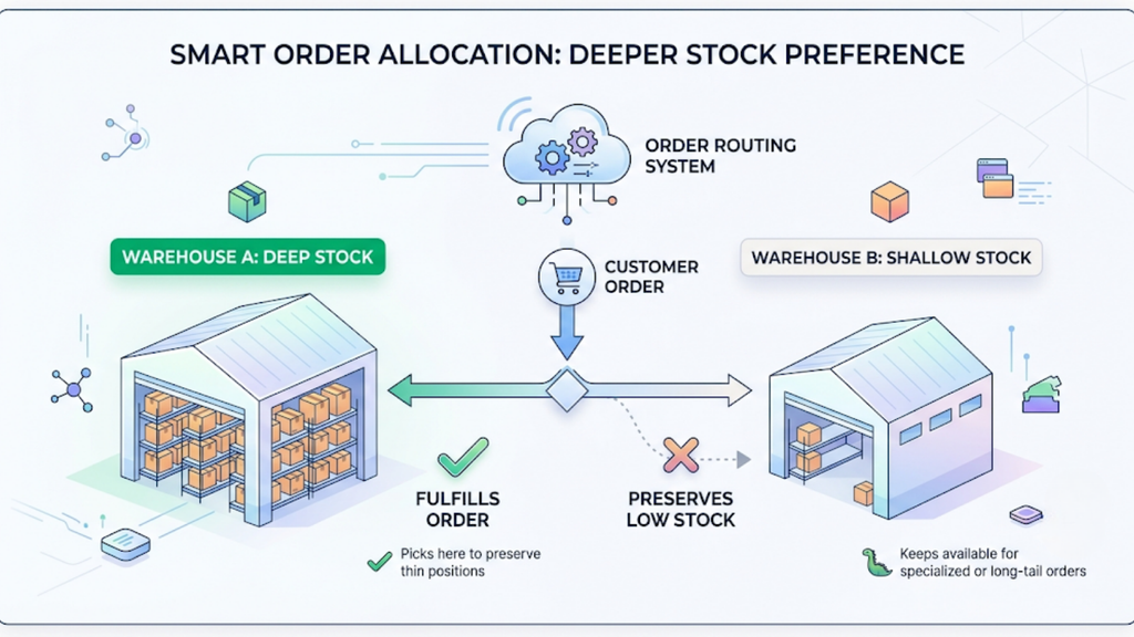Warehouse proximity in Indian logistics, comparing delivery routes, transit time, freight costs, and regional service coverage.