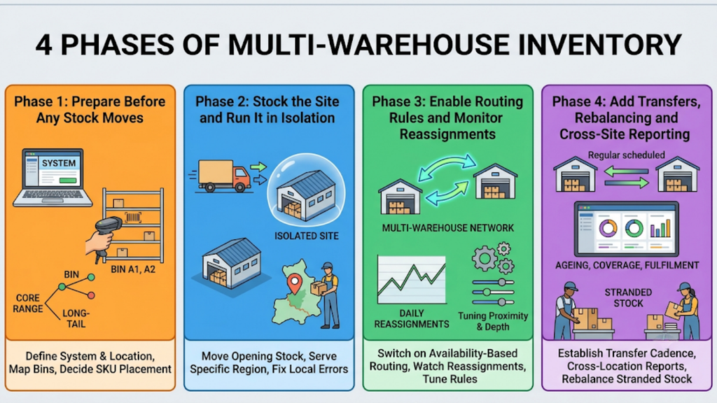 Single-location versus split-order fulfilment, comparing shipping costs, delivery experience, and the risks of multiple shipments.