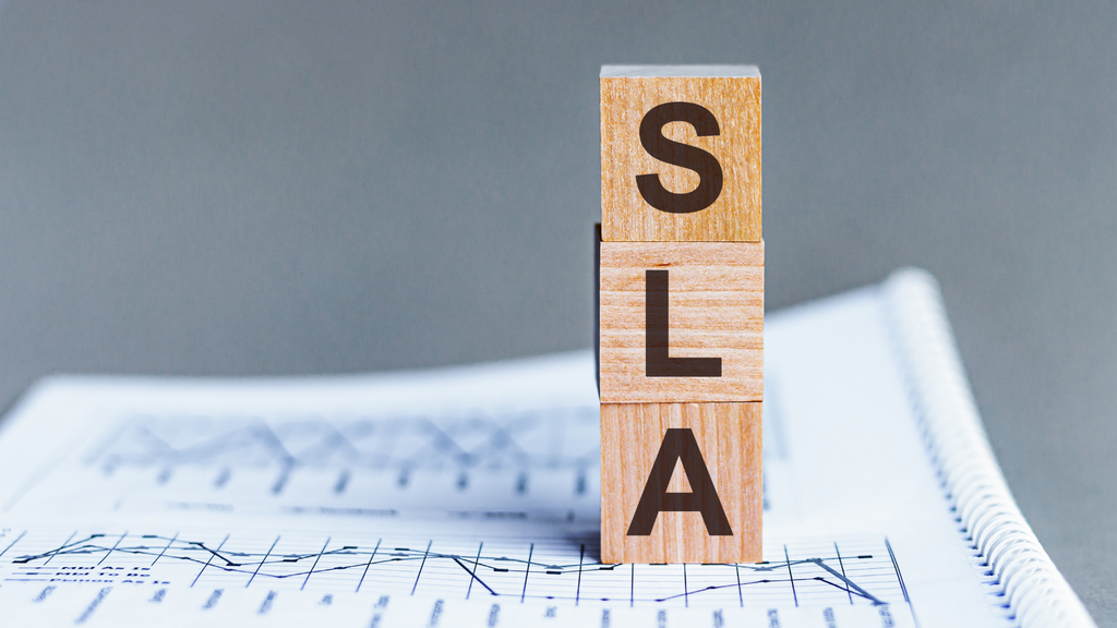 SLA concept representing time-based order priorities and warehouse dispatch deadlines