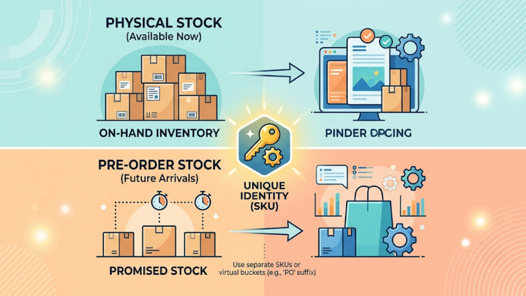 Festive pre-order operations comparison showing manual processes creating tracking errors versus an automated platform handling higher launch volumes