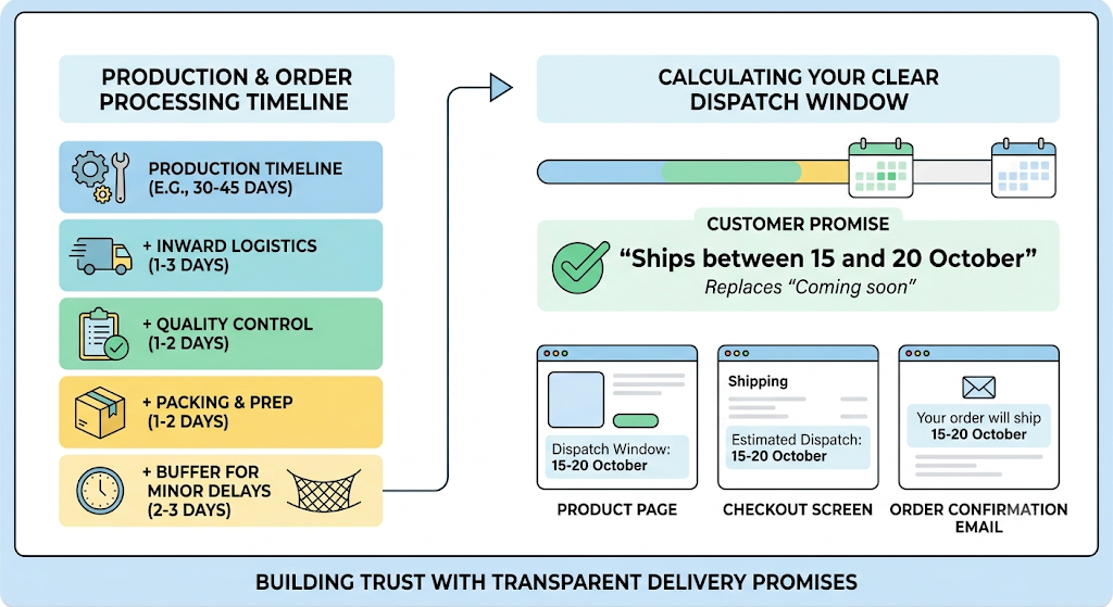 Pre-order inventory control showing promised stock blocked from marketplace synchronization while physical sellable stock remains available