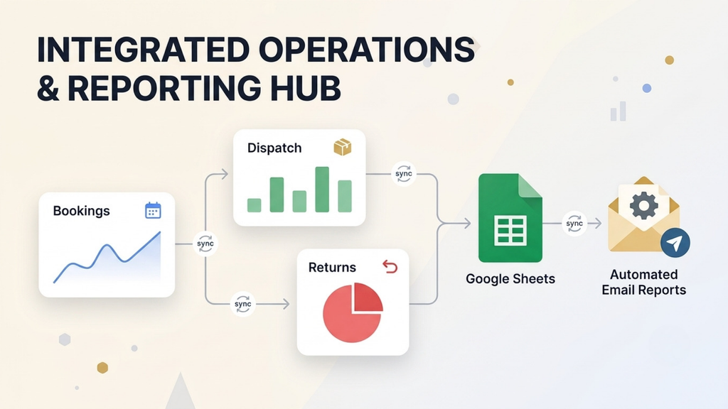 Location-based inventory planning showing automated allocation of incoming stock across multiple warehouses and cities