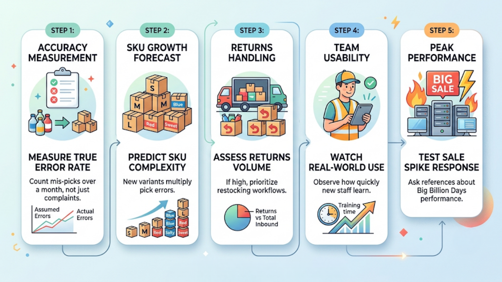 WMS software comparison table showing how leading platforms differ across warehouse features, fulfilment capabilities, and suitability for D2C brands