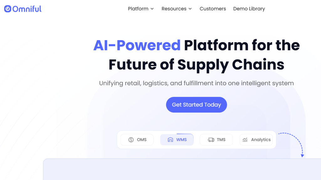 Omniful supply chain platform showing integrated retail, logistics, fulfilment, and intelligent ecommerce operations