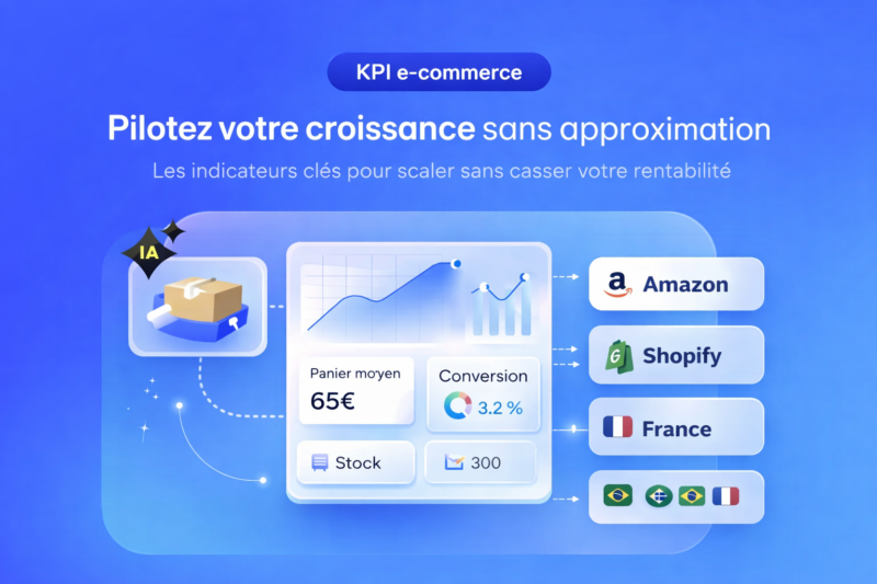 Illustration KPI e-commerce dashboard pilotage performance Base