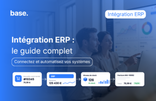 Intégration ERP : schéma de synchronisation entre commandes, stock, facturation et comptabilité sur Base.com