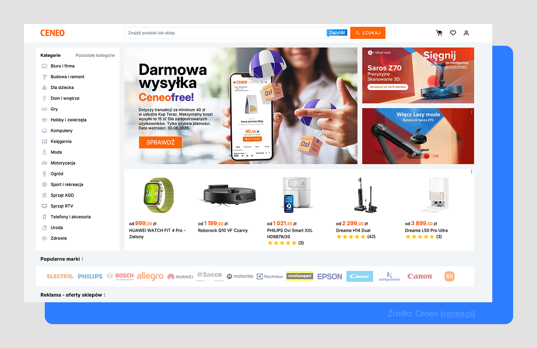 Ceneo: top platforma sprzedażowa
