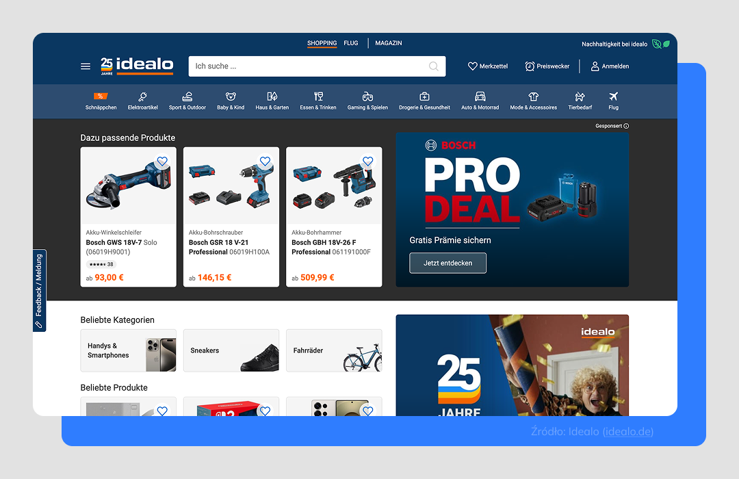 Idealo niemiecka platforma sprzedażowa