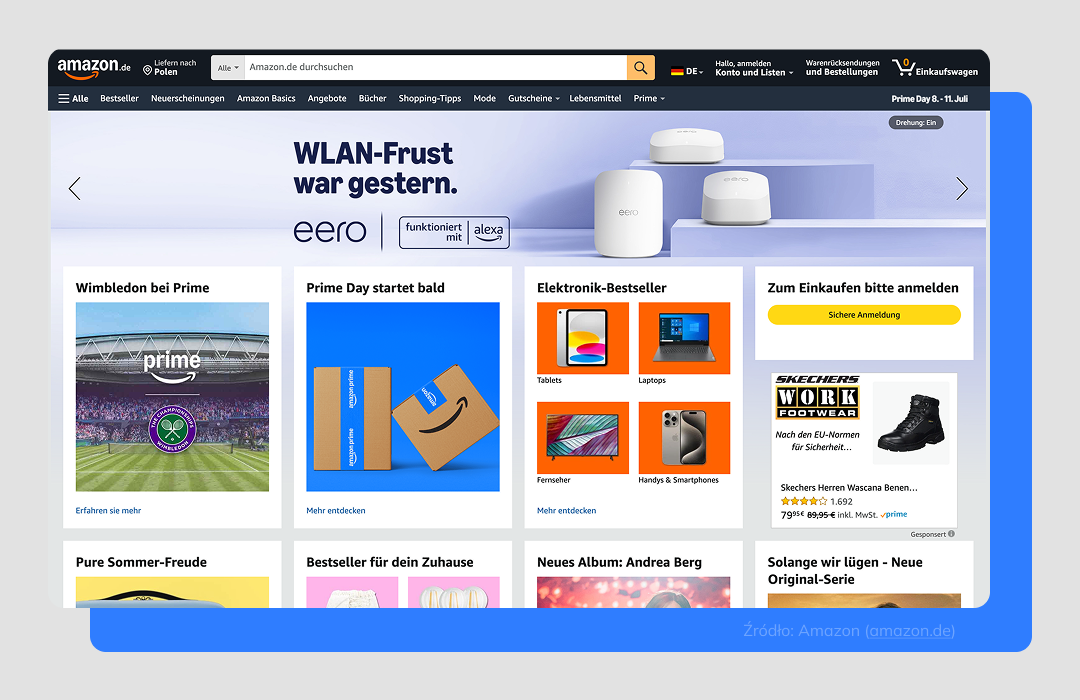 amazon. de niemiecka platforma sprzedażowa