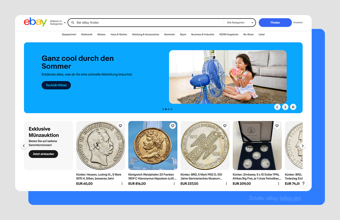 eBay.de niemiecka platforma sprzedażowa