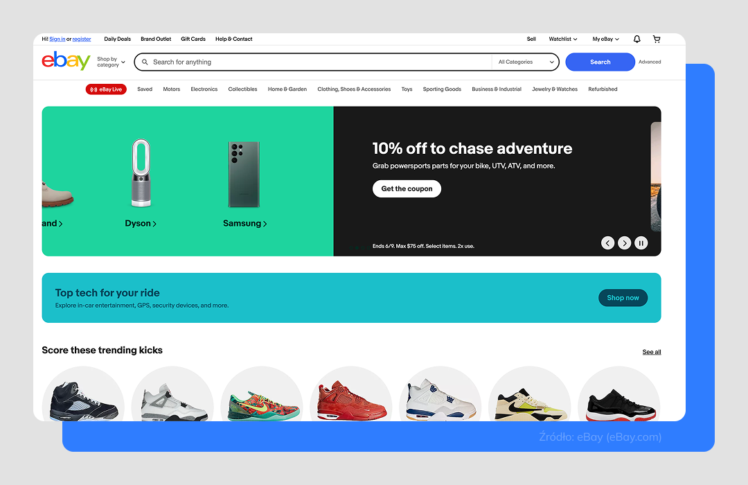 eBay: top platforma sprzedażowa i platforma aukcyjna
