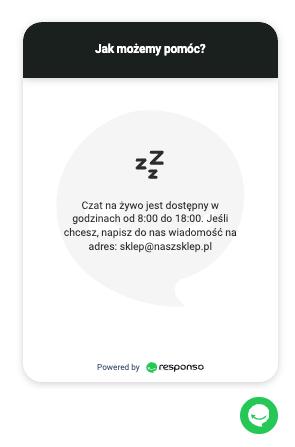 Czat z klientem. Reaguj szybko