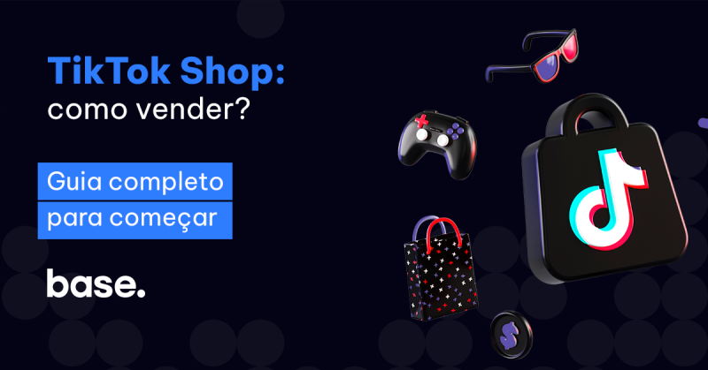 título tik tok shop: como vender mais no canto esquerdo ao lado da sacolinha de compras do app