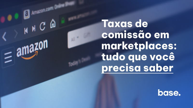 tela do marketplace amazon para simbolizar as taxas de comissões