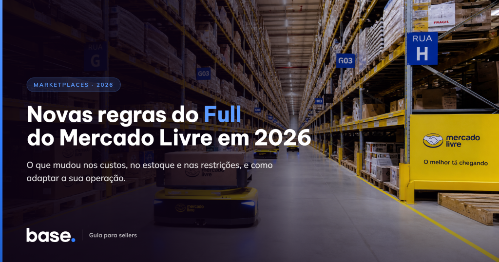 depósito organizado simbolizando o full mercado livre