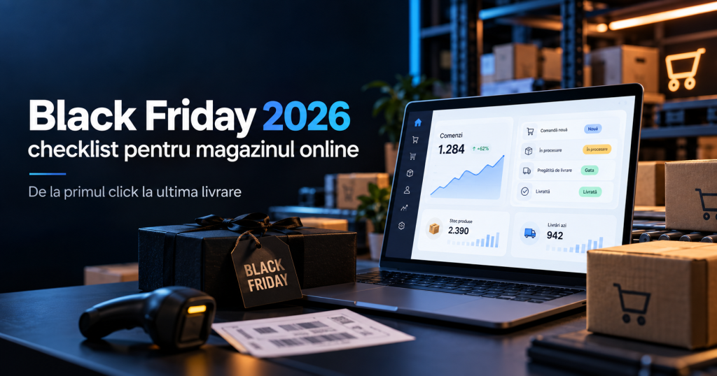Black Friday 2026 – checklist pentru magazinul online, cu stocuri, comenzi, automatizări și livrări